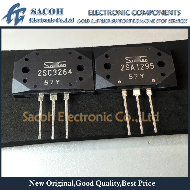 

5Pairs 2SA1295 + 2SC3264 MT-200 Silicon NPN + PNP Audio amplifier transistor