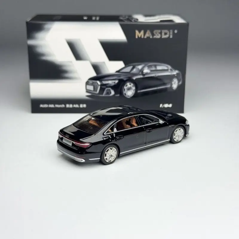 Фото MASDI 1/64 Audi A8L Horch, литая модель автомобиля, коллекционная игрушка из сплава, подарок для мальчиков # пеееее №4