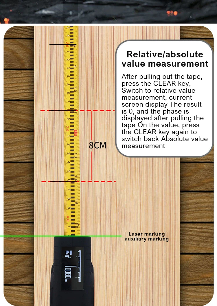 Цифровой лазерный дальномер лазерная рулетка три в одном интеллектуальная