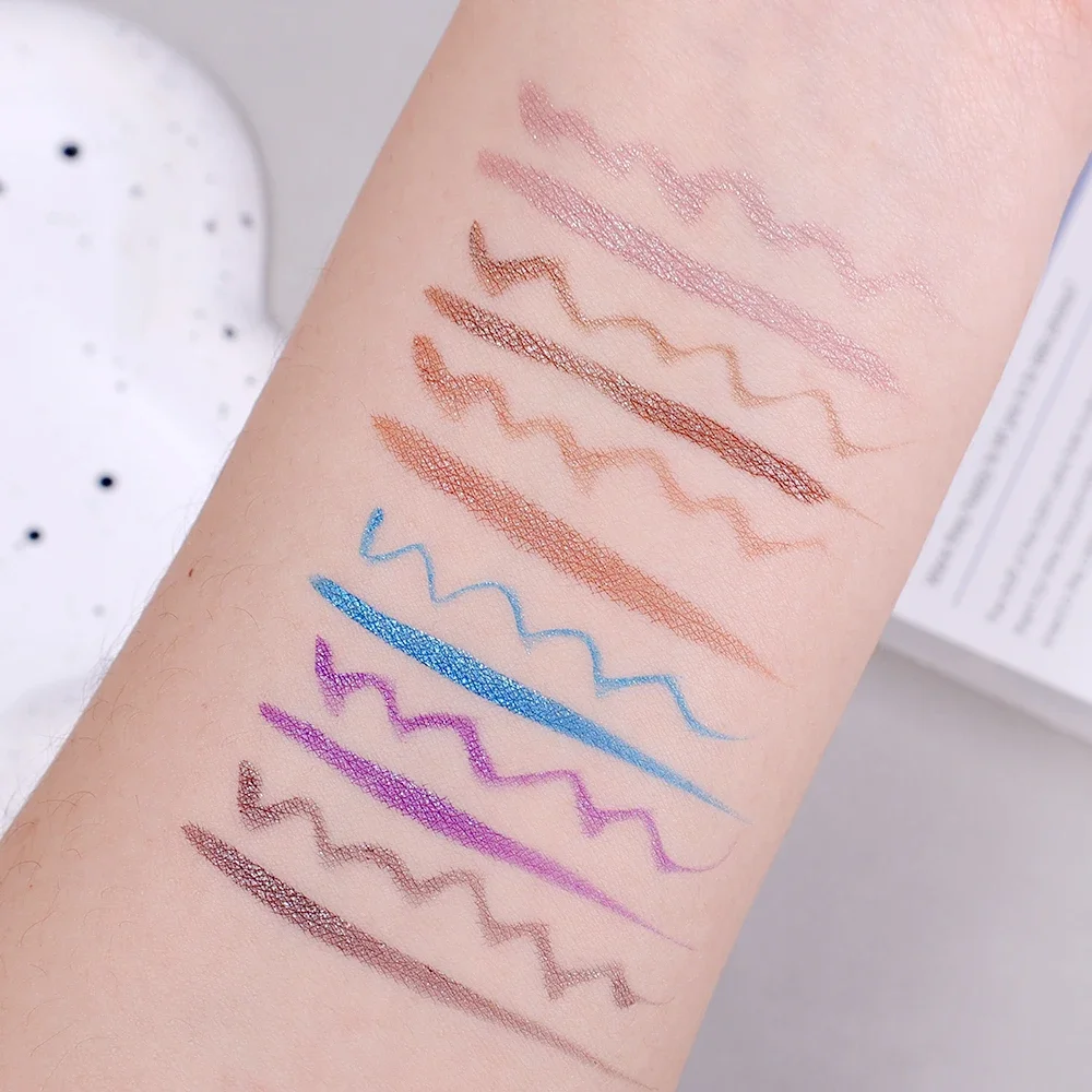 Алмазная перламутровая подводка для глаз тени век металлические блестящие