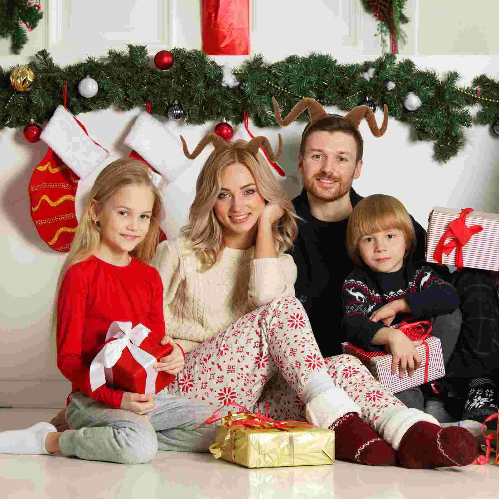 Пасхальная повязка на голову с черными рогами детские праздничные