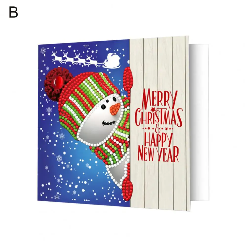 

1 Set Novelty Art Paper Hand-made Creative Xmas Greeting Card for Gift Handmade Greeting Card Christmas Card