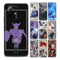 anime naruto uchiba sasuke retro style phone case for xiaomi mi 11i 11 12 11x 11t poco x3 nfc m3 pro f3 gt m4 case soft silicone