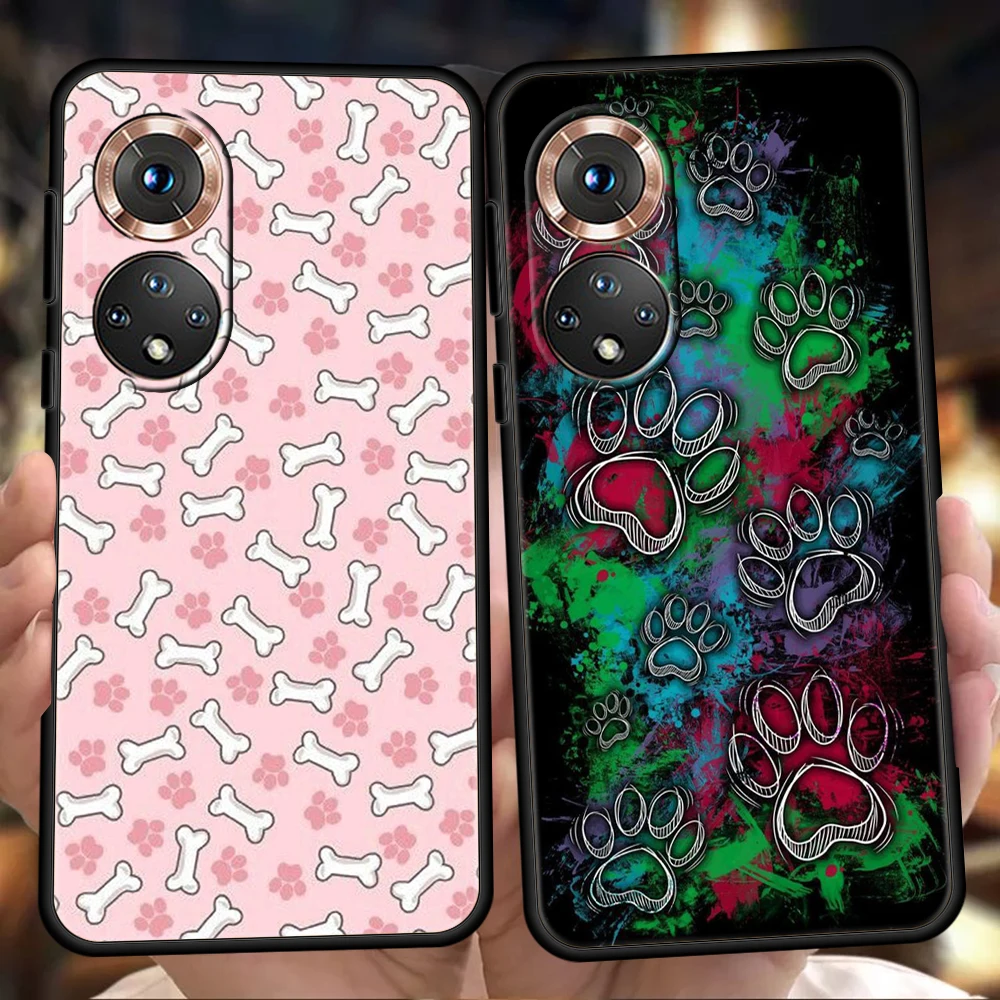 

Dog Footprint Paw Phone Case For Honor 10i 20i 50 Cover Bag For Honor 10 9 8X 8A 8S 7A 5.7inch 7X Pro Lite Shockproof Shell TPU