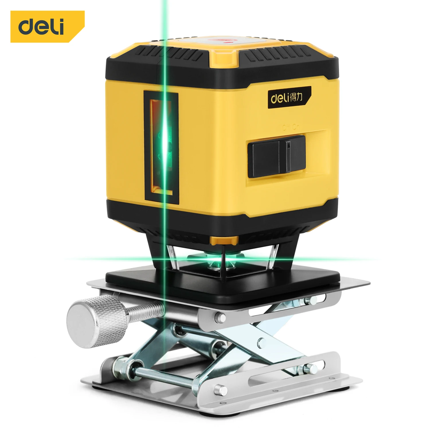 

Deli Tools DL332105 LD5 Beam lazer level green beam laser cross 5 line self leveling nivel laser level