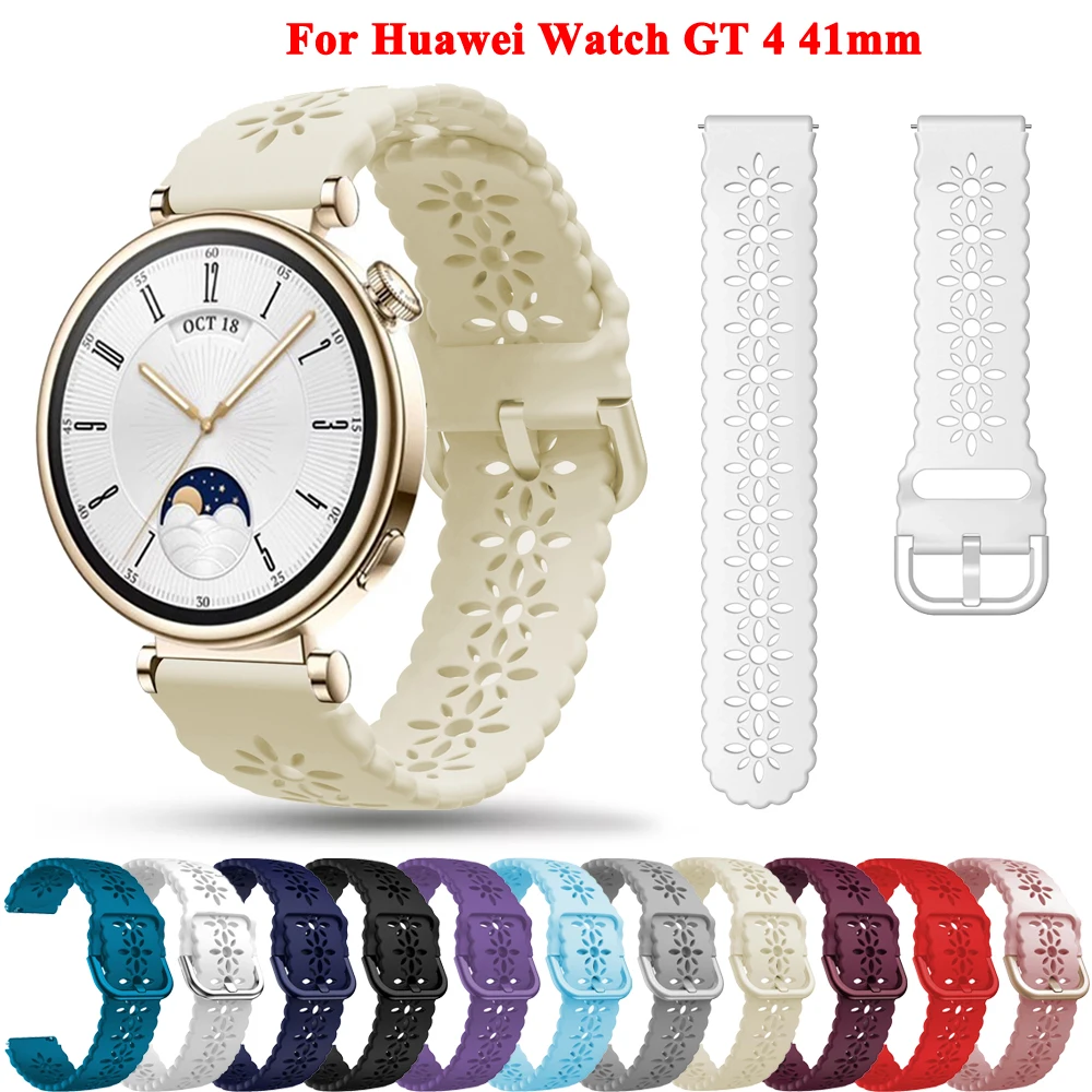 

Браслет для часов Huawei Watch GT 4 GT4, силиконовый сменный ремешок для наручных часов, 18 мм 41 мм