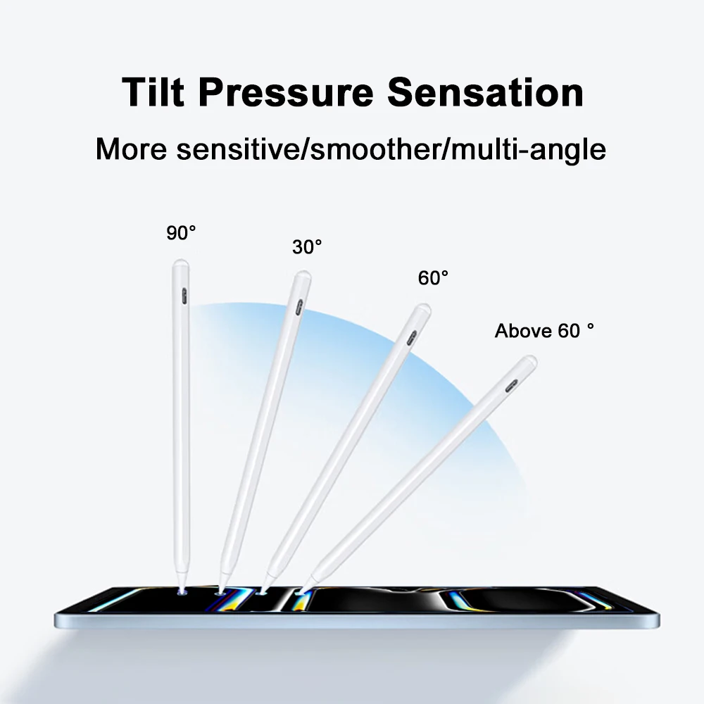 Фото Для Apple Pencil Для iPad A16 2025 Pro 12.9 Air 13 11 M3 M4 Стилус 10-го поколения 10,9 Air 4 5 Mini 6 7 8th 10,2 Сенсорные ручки №3