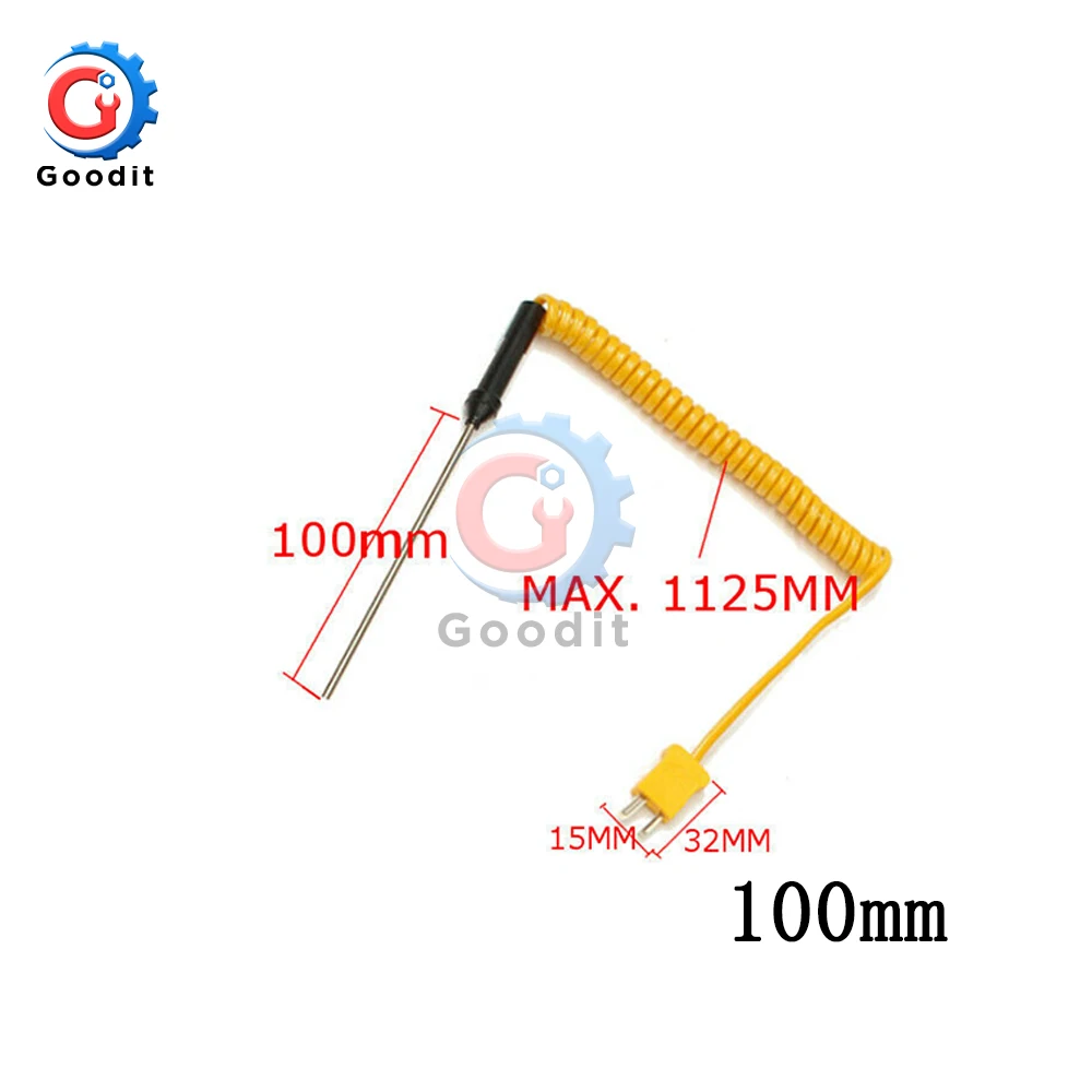 

Датчик термопары K-типа Gaqqee 100/300/500 мм