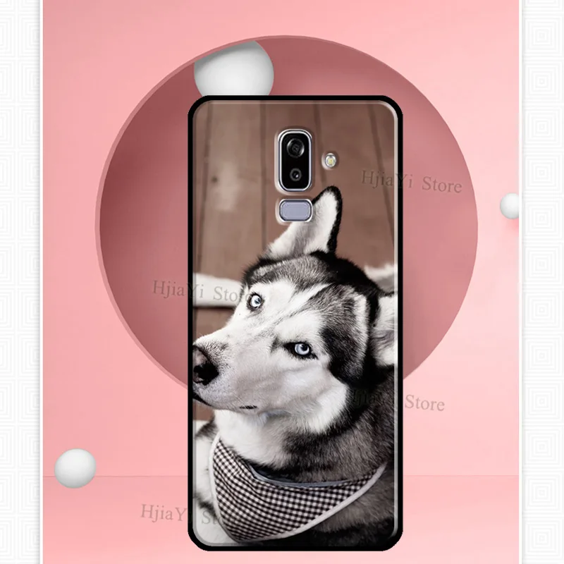 Защитный чехол Animal Husky для Samsung Galaxy J7 J5 J3 2016 A5 A3 2017 A6 A8 J4 J6 Plus J8 A9 2018 из мягкого материала.