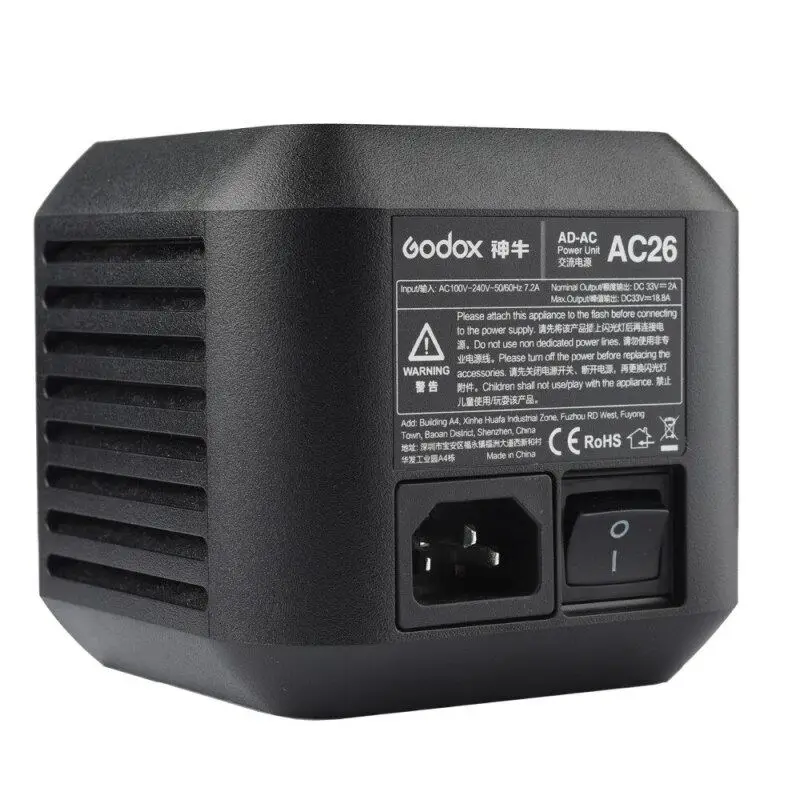 Блок питания переменного тока Godox AC26 с кабелем для внешней вспышки AD600PRO |