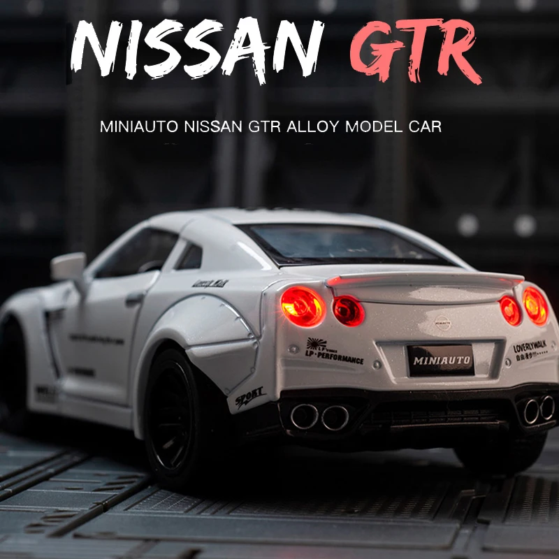 132 nissan gtr r35 sports car simulation alloy car die casting racing model childrens decoration collection model toy free global shipping