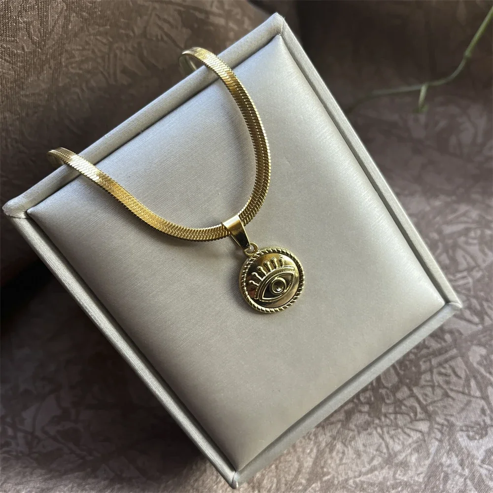 Цепочки с лезвиями из нержавеющей стали золотого/серебряного цвета круглые