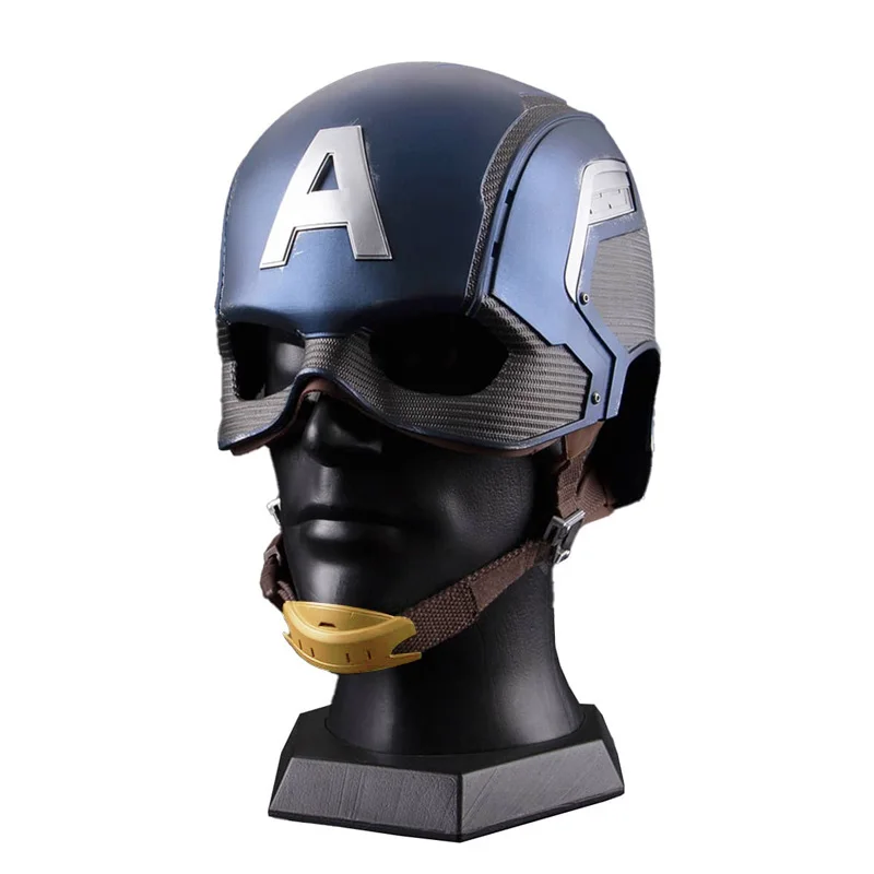 Шлем из натуральной кожи с надписью Капитан Америка 1:1 |