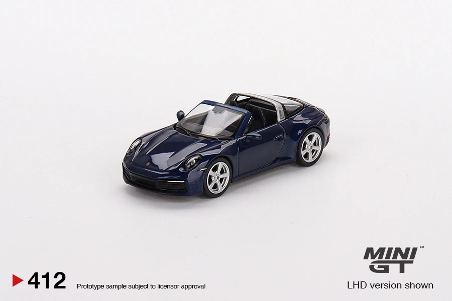 

MINI GT 1:64 Porsche 911 Targa 4S Gentian Blue Metallic LHD MGT00412-CH Car Model Boy Toy model