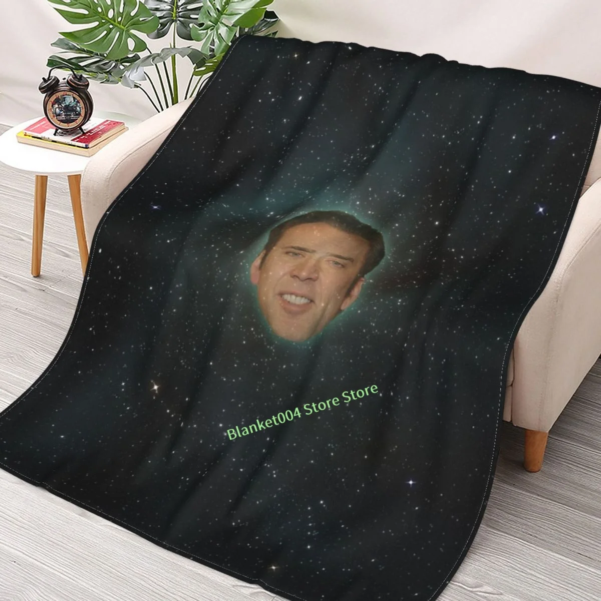 

Cage - Our Lord Of The COSMOS. Throw Blanket 3D printed sofa bedroom decorative blanket children adult Christmas gift