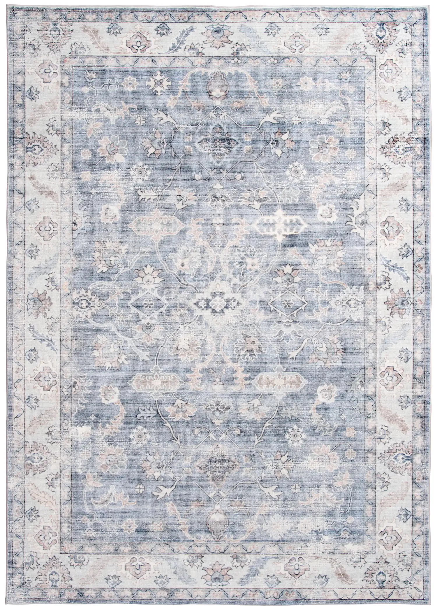 

Лучший дом и сады моющийся персидский коврик, синий, 5 'x 7'