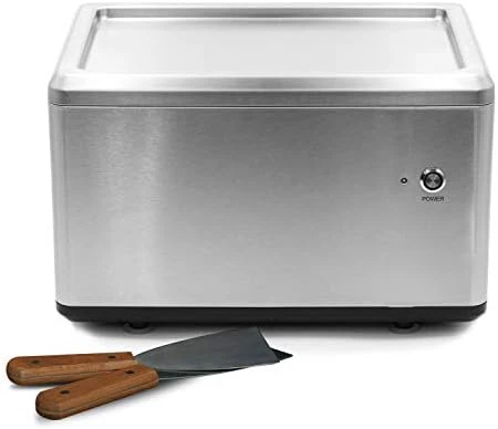 

0.5-Quart Stainless Steel Rolled Ice Cream Maker with Compressor Ice cream container Yogurt maker Maquina de hacer hielo Ice cre