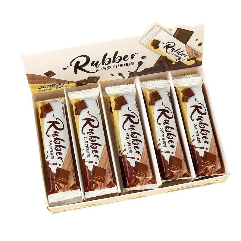 1/2 шт. кавайные резиновые ластики в форме шоколада ластик для коррекции письма