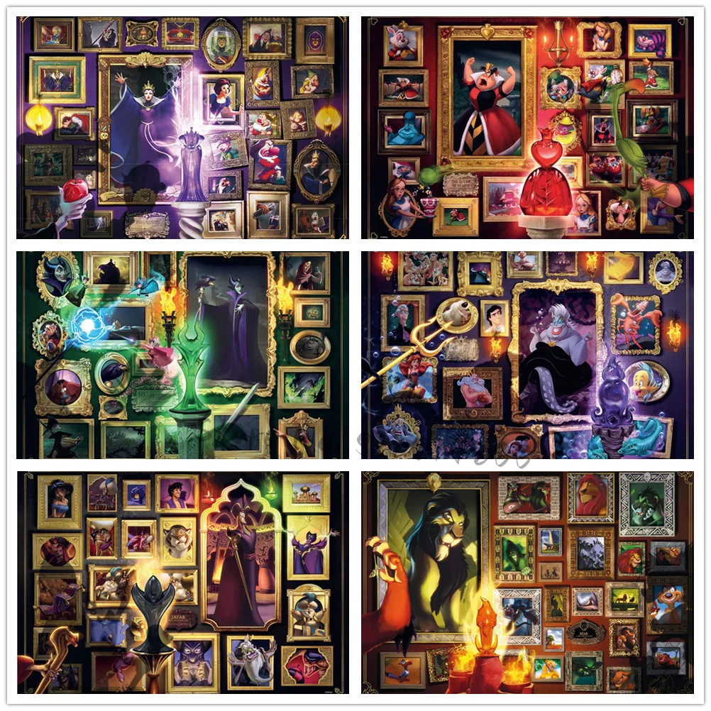 

Алмазная живопись «сделай сам», Набор для вышивки крестиком из мультфильмов «Злодеи», мозаика из мультфильмов, домашний декор