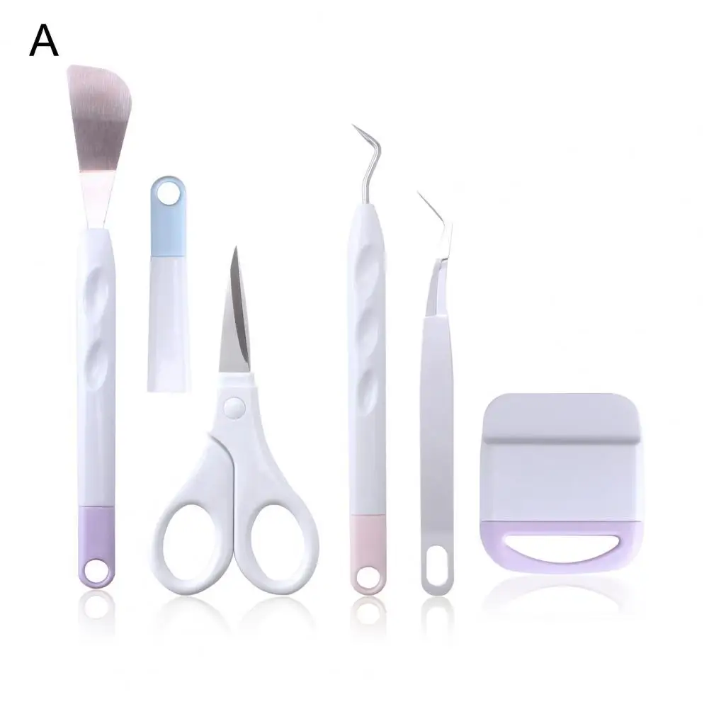 

Stainless Steel 1 Set Practical Silhouette Embossed Vinyl Craft Tools Portable Vinyl Weeding Set Non-slip Birthday Gift
