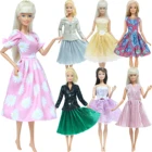 Модное платье для куклы ручной работы, смешанный стиль, платье для свадебвечерние, красочная одежда принцессы для куклы Барби, аксессуары для маленьких девочек, игрушки