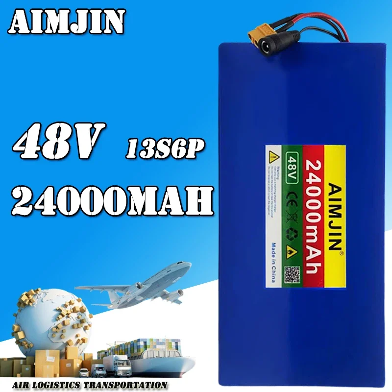 Литий-ионный аккумулятор Citycoco 48 В 24000 мАч 13S6P 2000 Вт встроенный 50А BMS для скутера