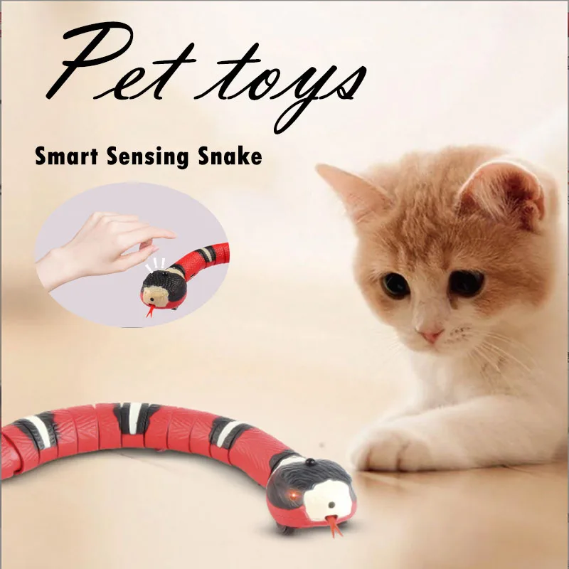 

Cats Smart Toys Automatic Pet For Kitten Accessories Toy Interactive Charging Cat USB Snake Multiple Toys Toy Color Dogs Sensing