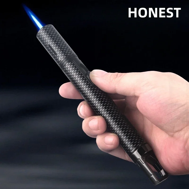 HONEST металлический съемный брелок ветрозащитный струйный синий пламя бутановая