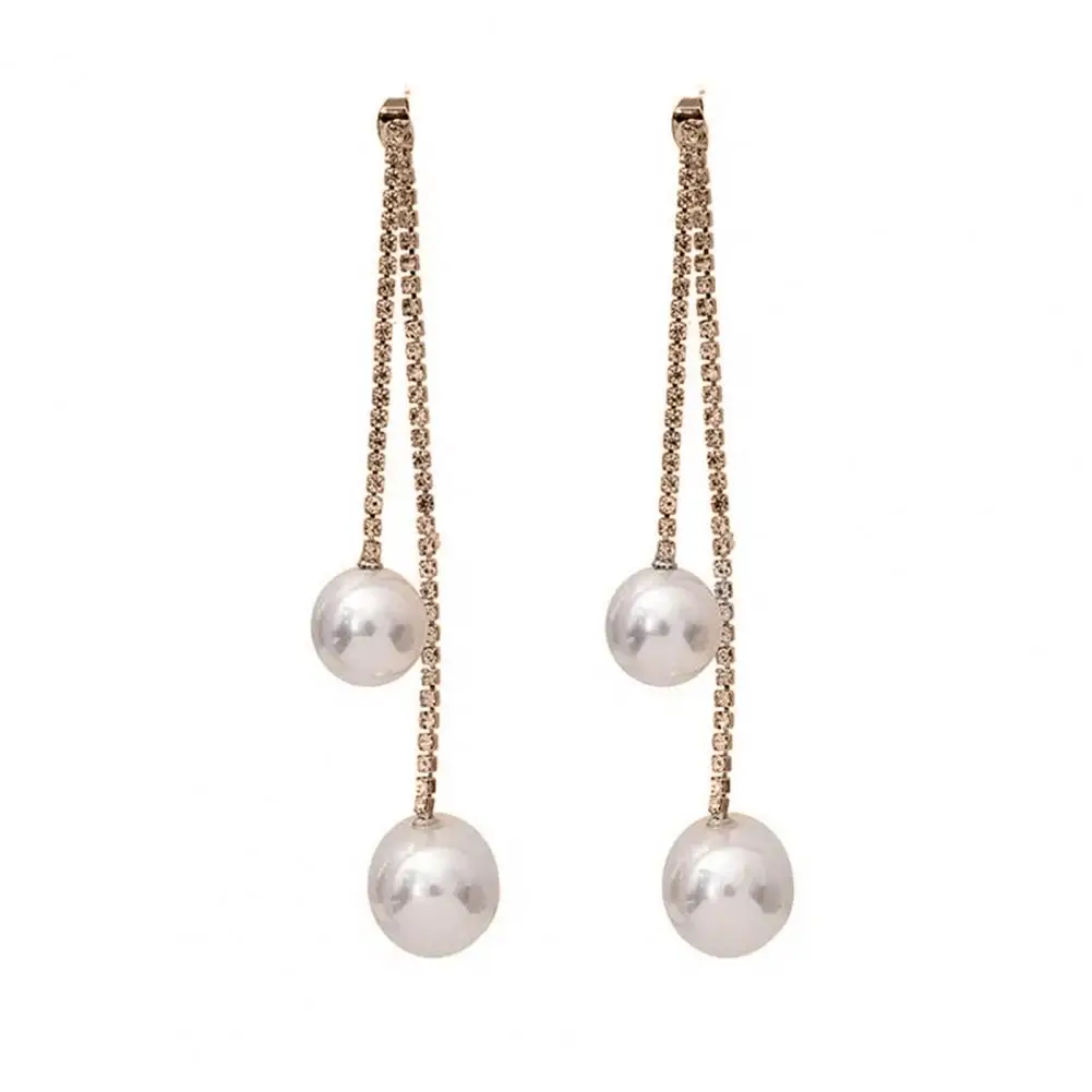 

Beautiful Pendant Earrings Anti-fade Comfortable Valentines Day Gift Dangle Earrings for Wedding