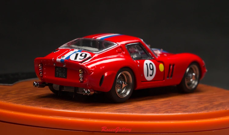 Фото PGM 1:64 для Ferrari 250 GTO 1962 24h Lemans 2-й сплав полностью открытый ограниченный выпуск резиновая металлическая статическая модель автомобиля игрушка ... №4