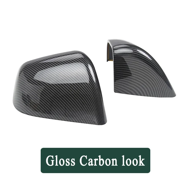 

Для Tesla Model Y 2019-2023 боковая крышка зеркала заднего вида, черная защитная крышка зеркала из АБС-пластика из углеродного волокна, декоративная крышка корпуса