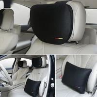 car headrest ultra soft suede maybach s class design car neck pillow universal car lumbar pillows support auto accessories