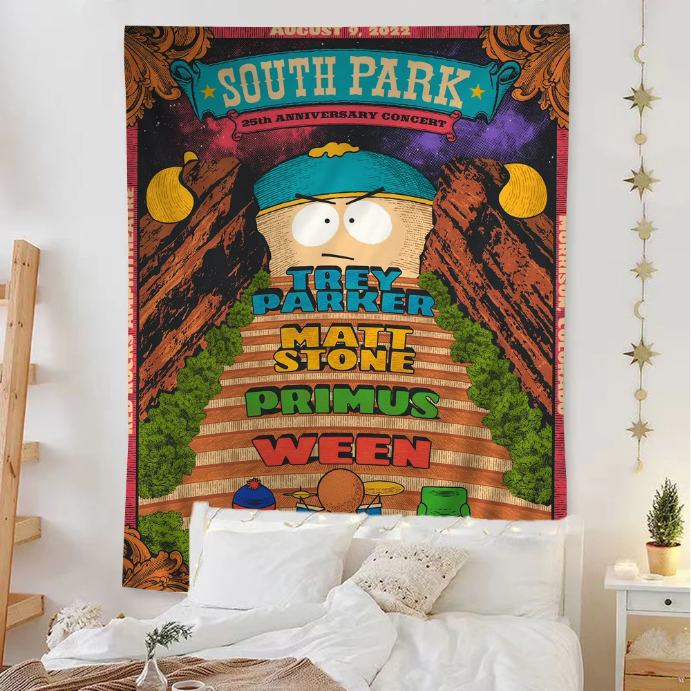 Мультяшные S-South P-искусственные богемные настенные гобелены Мандала домашний