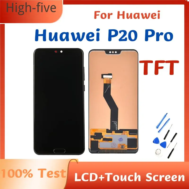 ЖК-дисплей 6,1 дюйма для Huawei P20 Pro, дисплей с сенсорным экраном и дигитайзером в сборе, запасная деталь CLT-L04 L29 для Huawei P20Pro LCD