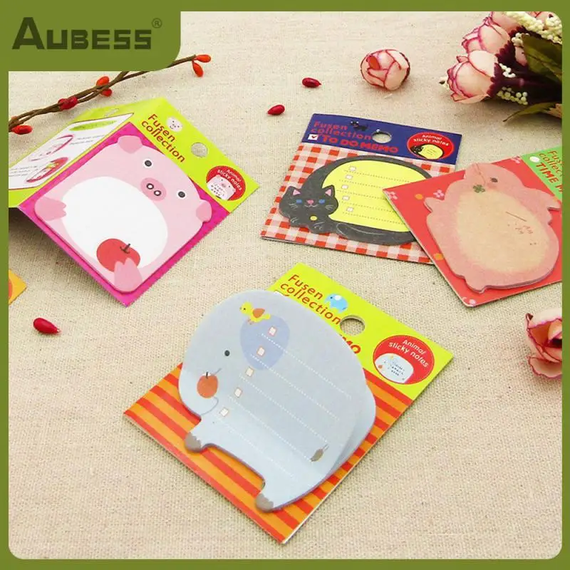 

No Degumming Portable Notes High Quality Environmental Protection Paper Animal Notes Korean Stationery Cute