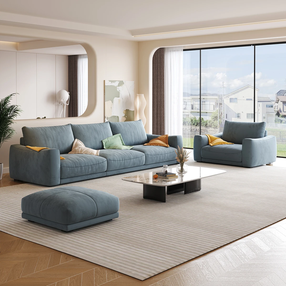 Скандинавская итальянская Минималистичная технология фланелевый