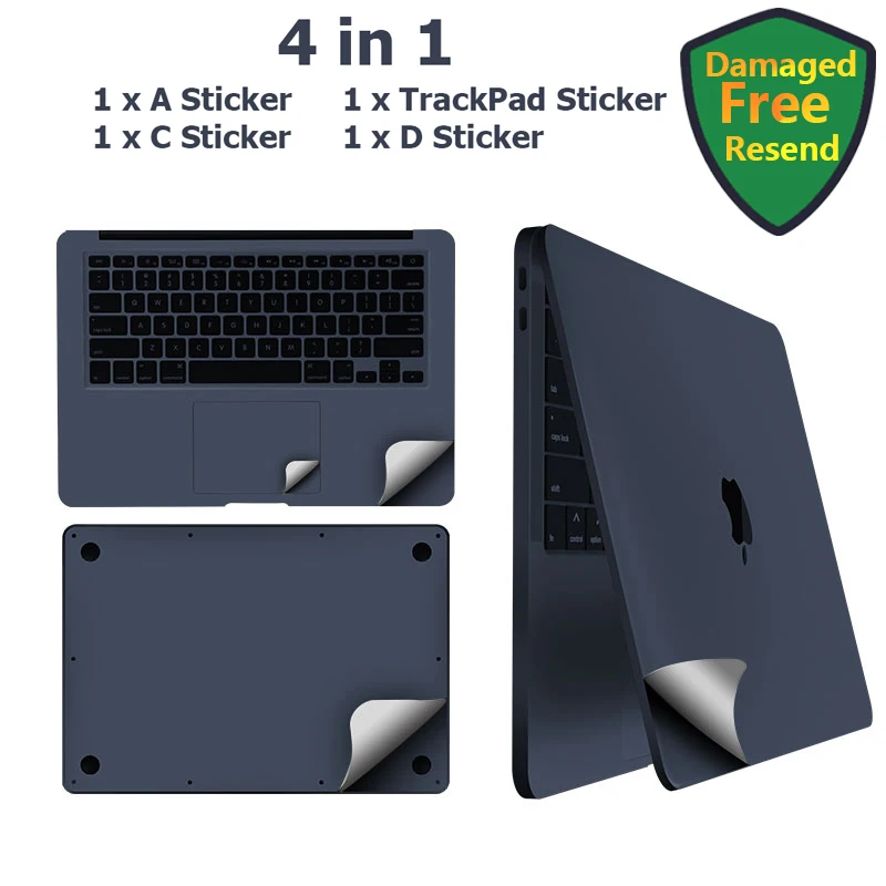 for MacBook 2022 Air 13 M2 A2681 sticker protect film Palms Guard Rest Cover+Trackpad /body Protect Skin