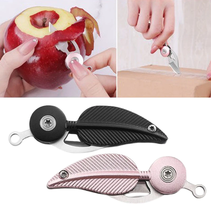 

Стальной маленький мини-Конверт брелок с резаком женский Универсальный складной нож из нержавеющей стали карманный бумажный Портативный н...