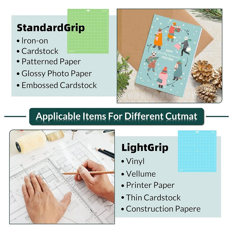 4 упаковки ковриков для резки 12X12 дюймов Explore Air 2/Air/One/Maker клейкие липкие сменные