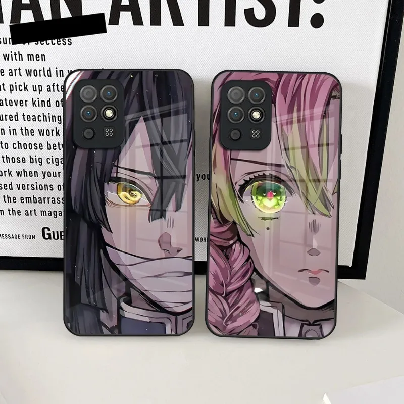 

Demon Slayer Phone Case Glass For Huawei P30 P50 P40 P20 ProPlus Lite Mate 40Pro 30 20 Nove 9 8 7 Pro Cover