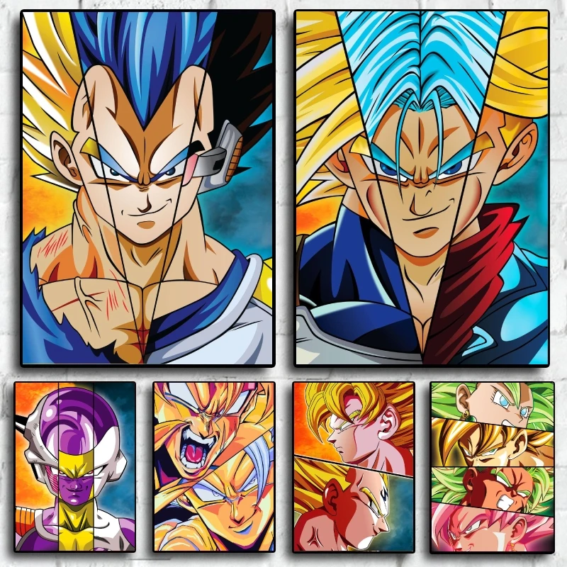 Аниме Dragon Ball супер крутой Vegeta HD постер для комнаты домашний принт холст картина