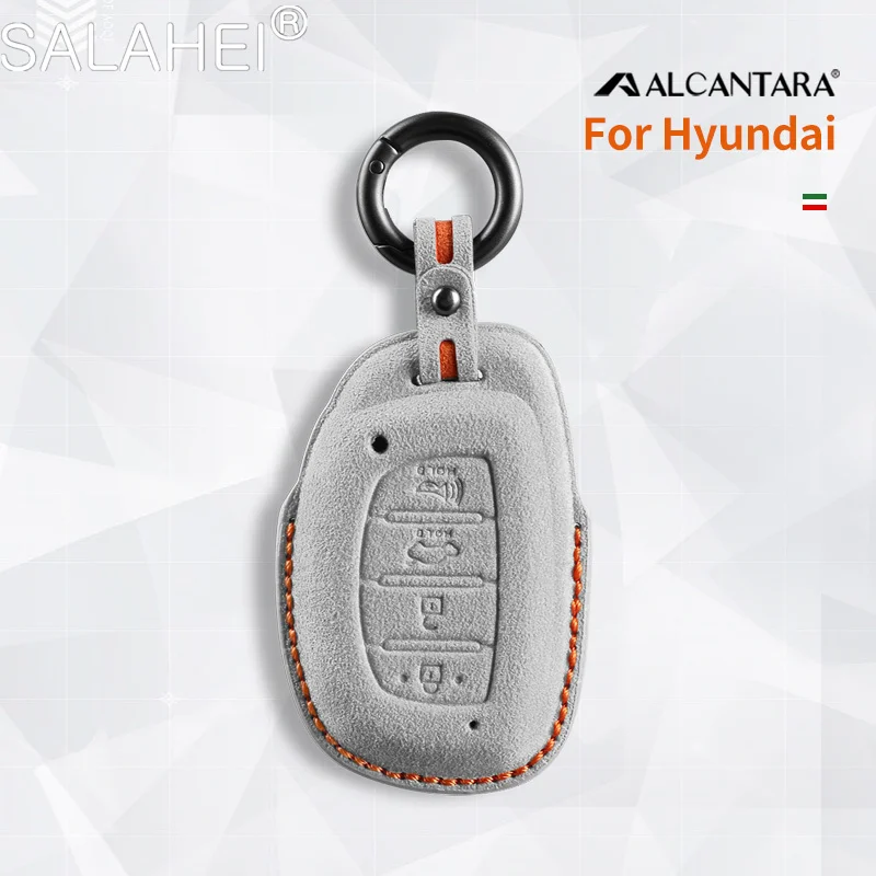 

Автомобильный ключ, быстрая Обложка, держатель, пряжка, алькантара для Пекина-Hyundai Elantra Mistra Reina Ix35 Tucson Lafesta, аксессуары