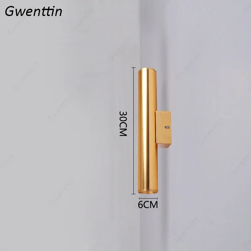 

Настенный светодиодный светильник Gwenttin золотого цвета