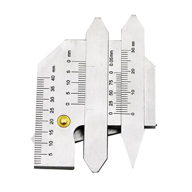 

LXAF Stainless Metric Inspection Ruler Weld Guage 0-75mm Weld Seam Gauge Weld Measure Caliper Measuring Tool High Accuracy