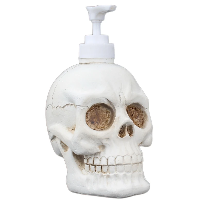 

Skull Bottling Fillable Bottle Creative Bottle Shower Gel Dispenser Liquid Soap Bag 350ML