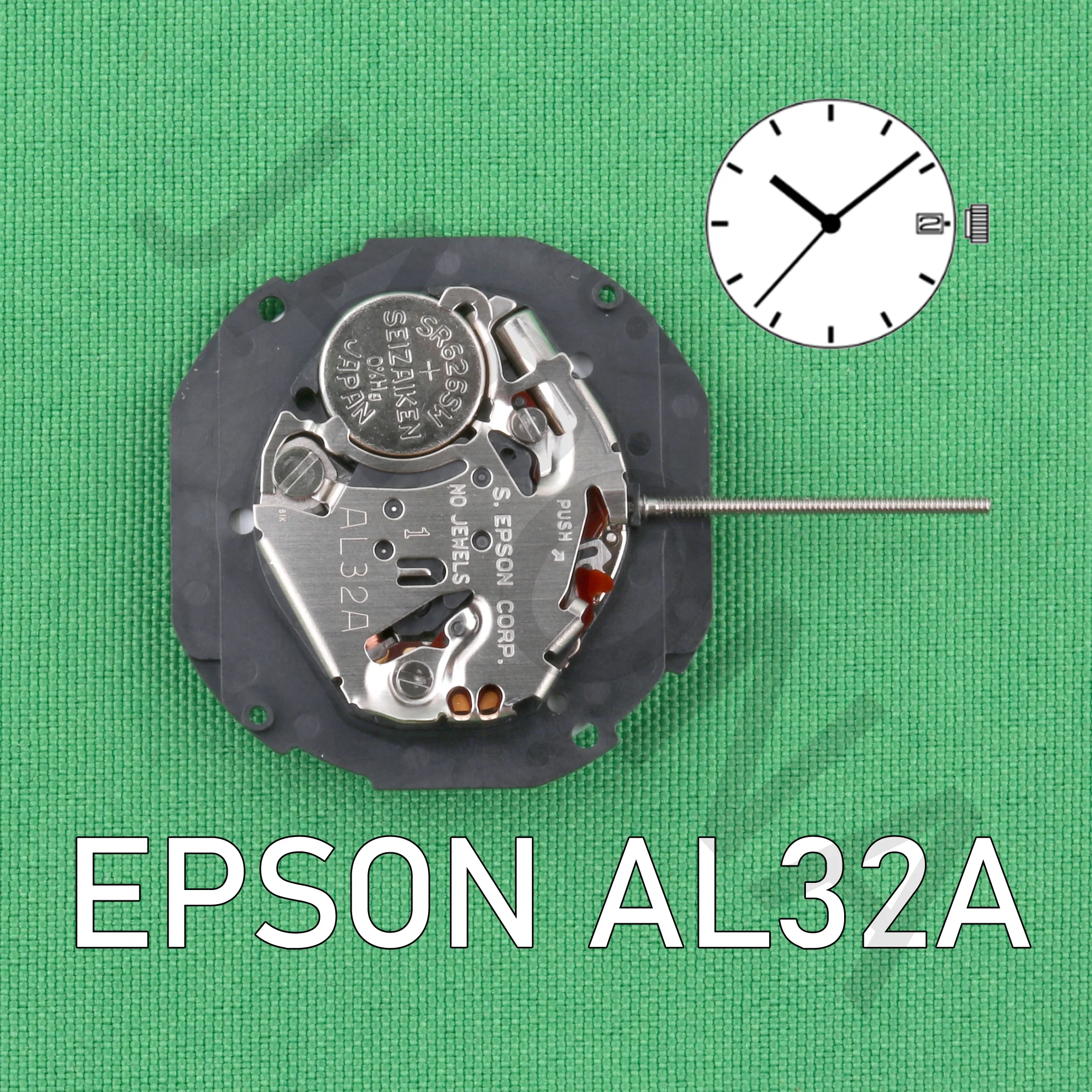 al32 movement EPSON AL32A  quartz movement japan movement Standard movement with date display