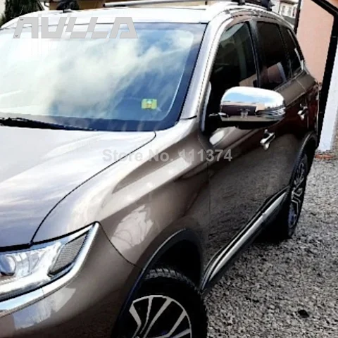 Хром для Mitsubishi Outlander 3 2013-2018 Боковая дверь автомобиля зеркало заднего вида украшение наклейка крышка отделка Аксессуары