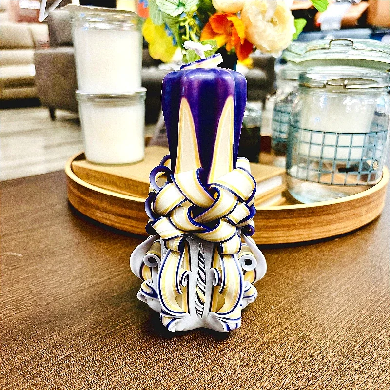 Свеча ручной работы размер 19 см подарок на день рождения праздничное атмосферное