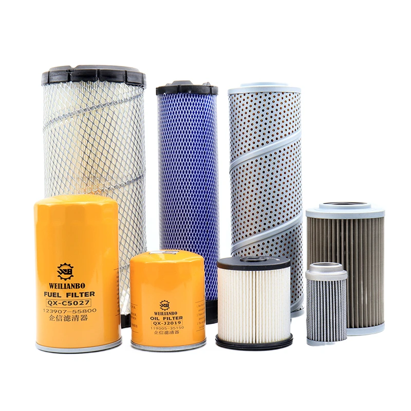 Запчасти для экскаватора Dx55 -9 C, двигатель, дизельный воздушный фильтр, водная бумага, гидравлический очиститель, аксессуары для обслуживания