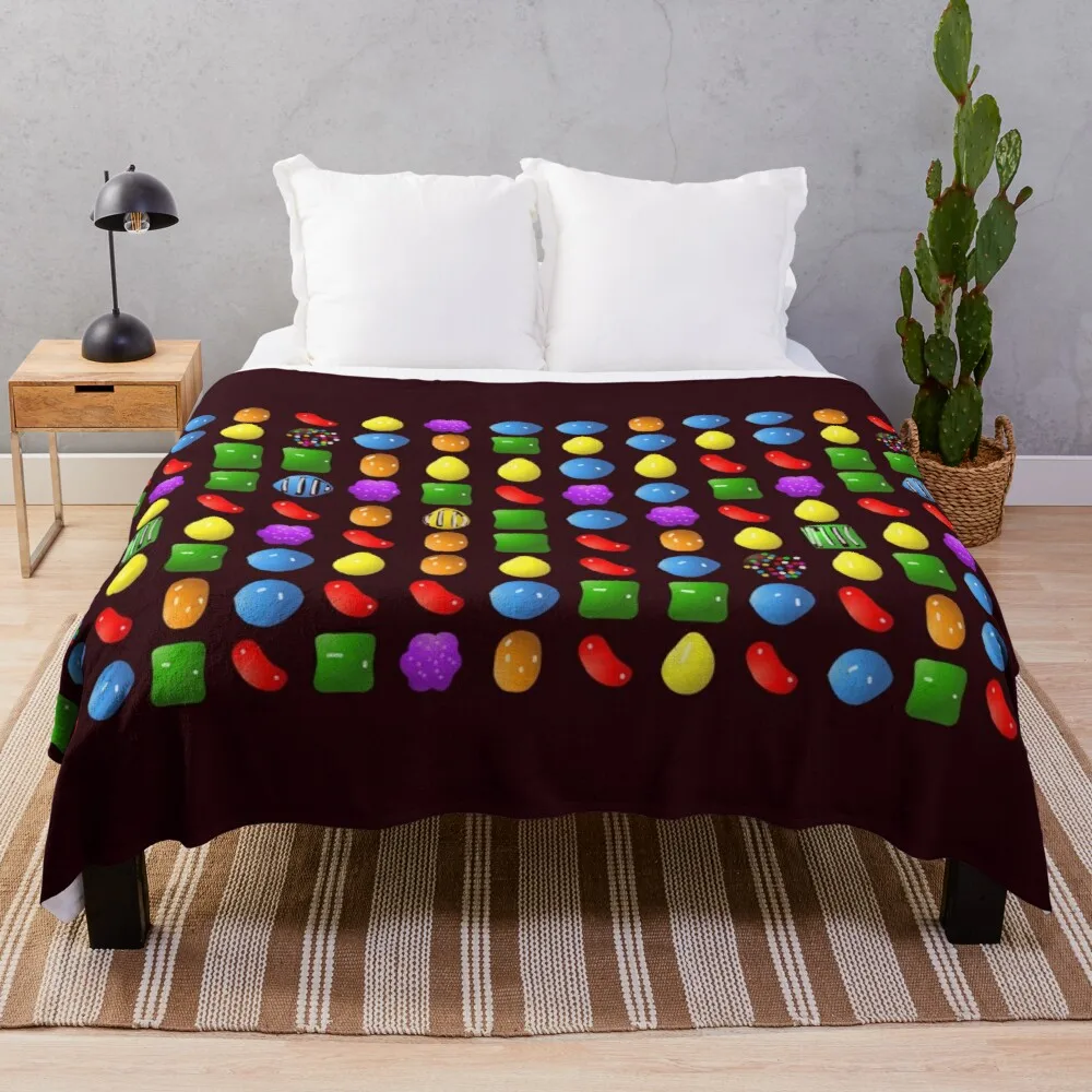 

new candy crush saga Throw Blanket cute blanket plaid throw blanket fur